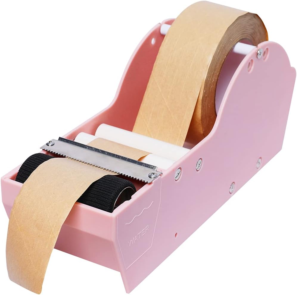 WELSTIK Wasseraktivierter Klebeband-Spender aus gummiertem Kraftpapier, 7,6 cm, für Versand, Karton