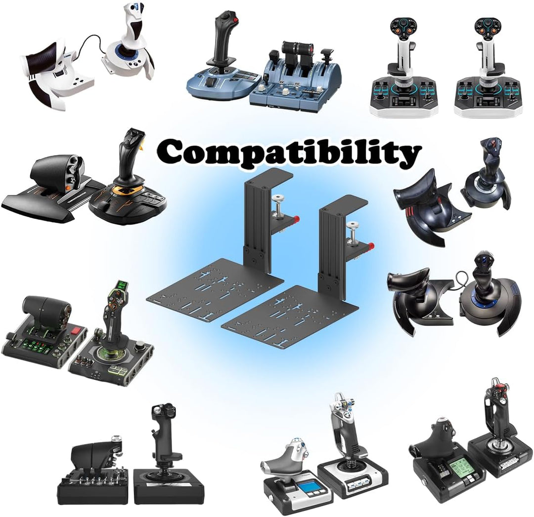 Desk Mount Compatible with Thrustmaster T - Flight Hotas One, T - Flight Hotas 4, T - Flight Hotas X