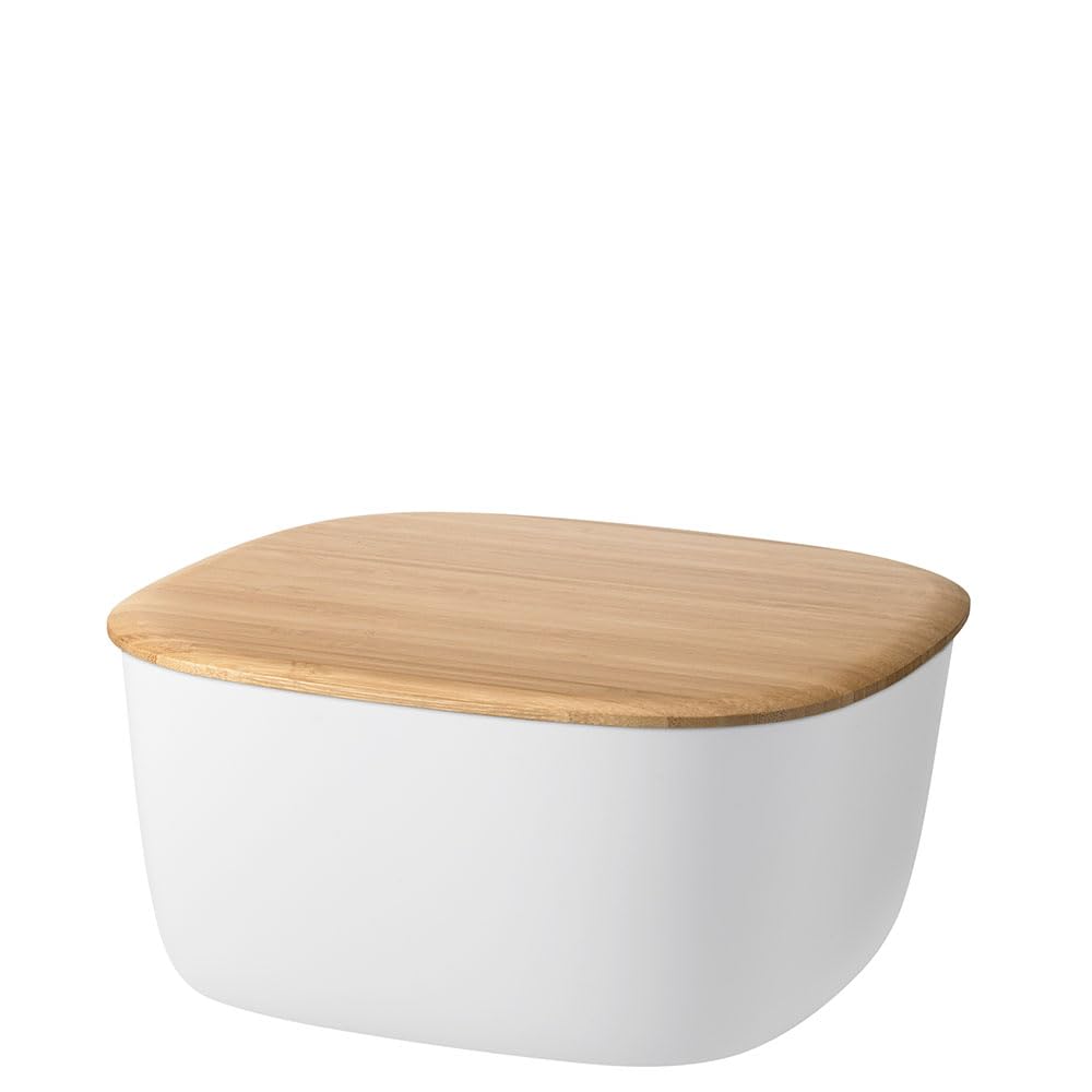 RIG-TIG Brotkasten Box-IT - Aufbewahrungsbox für Brot, Brötchen, Kekse, Gebäck, Schneidebrett als De