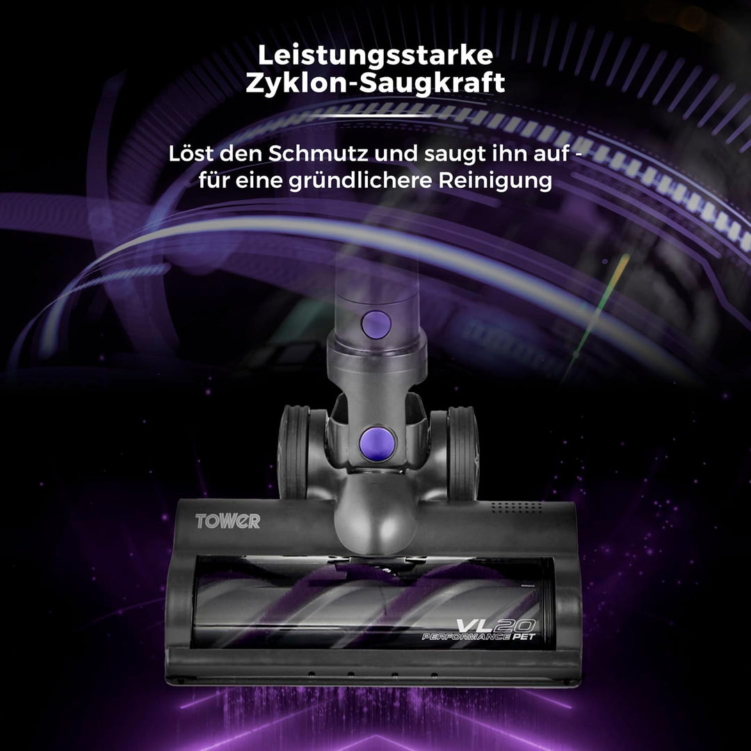 Tower T513006 VL20 3-in-1 Leistungsstarker Staubsauger mit Kabel mit HEPA-Filter & Haustierbürste, 1