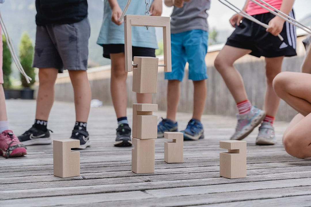 waelderspielzeug Kinder-Fröbelturm - Teamspiel für Kleinkinder von 4 bis 7 Jahren - das Original aus