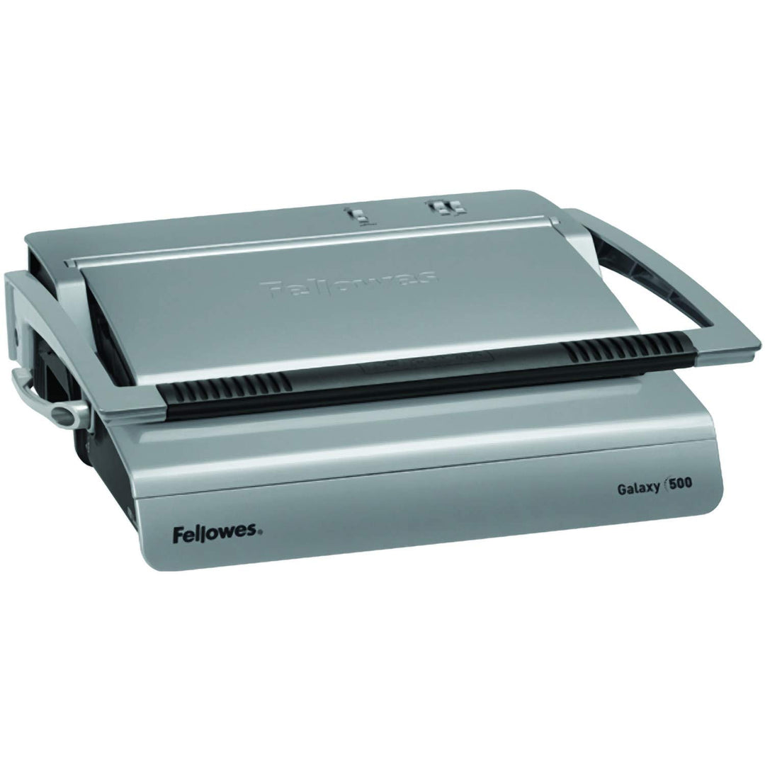 Fellowes 5622001 Profi Büro Galaxy 500 Plastikbindegerät platin/schwarz, grau, Stanzleistung 25 Blat