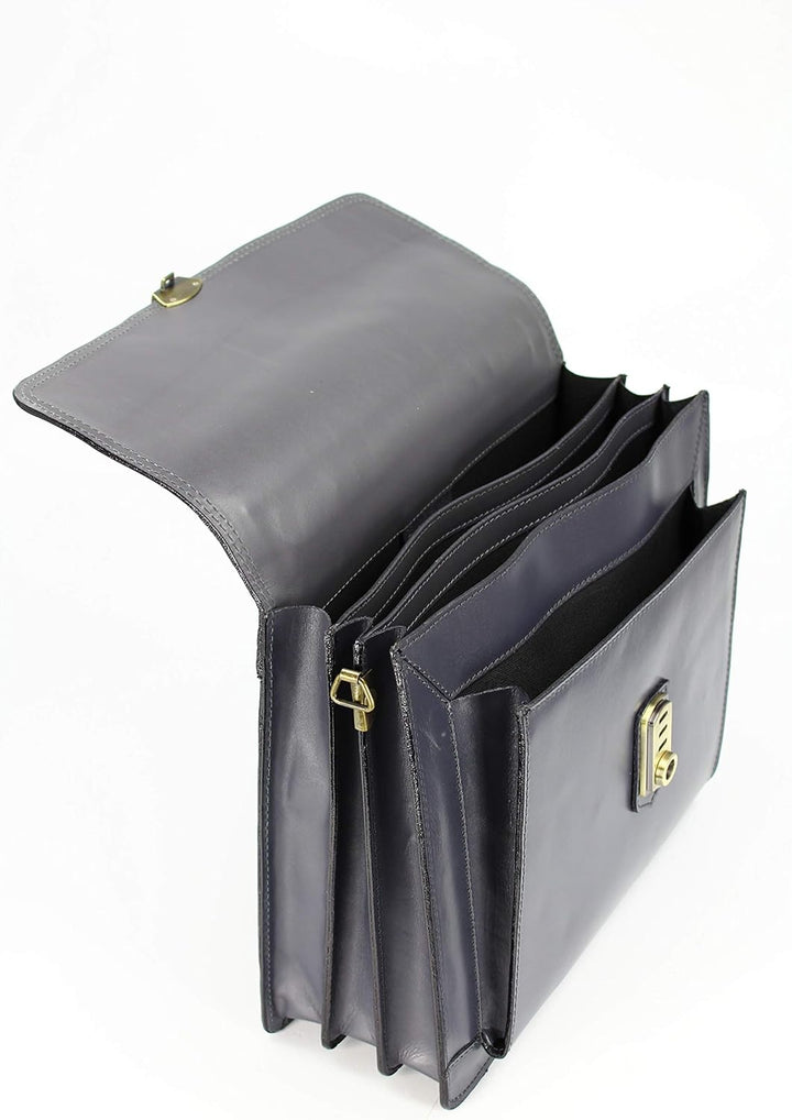 Belli Design Bag D italienische Leder Businesstasche Arbeitstasche Messenger Aktentasche Lehrertasch