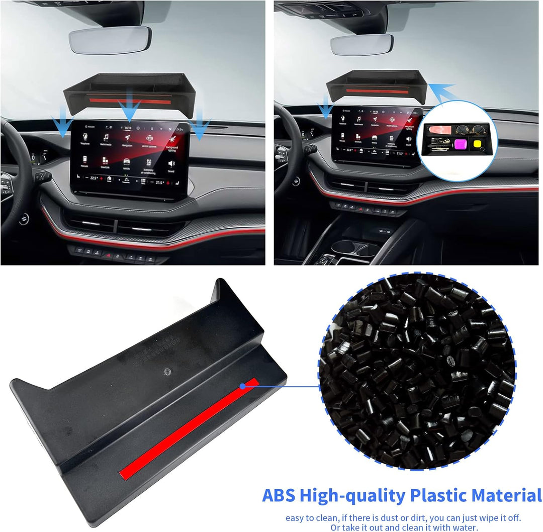 YEE PIN Kompatibel mit Skoda Enyaq iV 2021 2022+ Mittelkonsole Organizer Aufbewahrungsbox Ablagefach
