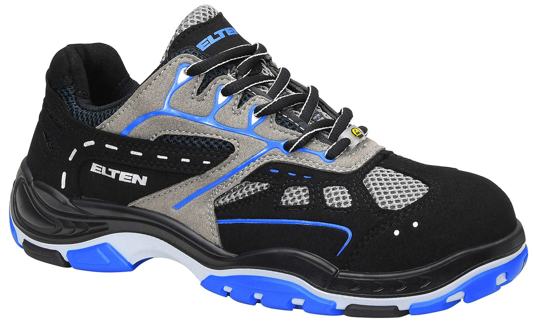ELTEN Sicherheitsschuhe EASY blue ESD S1, Damen und Herren, Textil, Stahlkappe, leicht, sportlich, S
