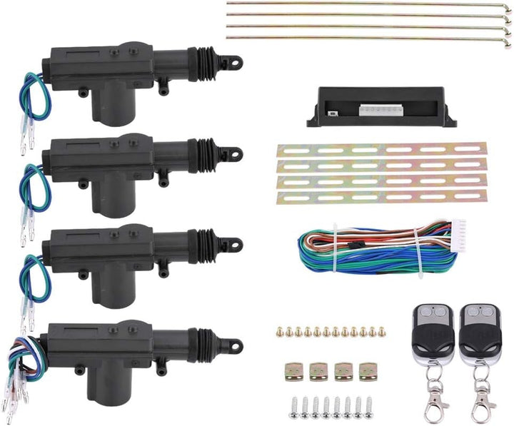 Zentralverriegelung, Keyless Entry System, Komplettset für Zentralverriegelung 4 Türen (1 Steuerbox,