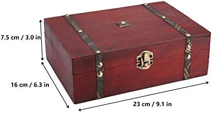 Pssopp Vintage Aufbewahrungsbox Antike Lebewesen Veranstalter Vintage Holzschmuck Aufbewahrungsbox f