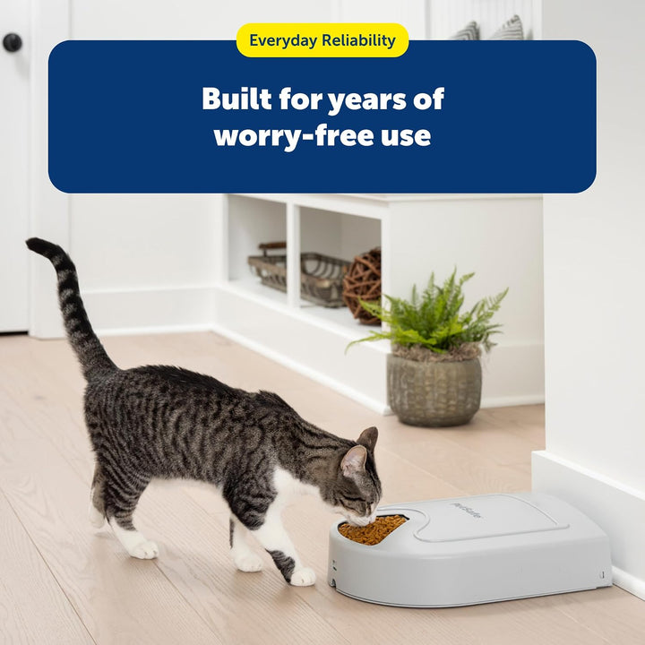 PetSafe Futterautomat für 5 Mahlzeiten, Zeitschaltuhr mit LCD Screen, Leichte Reinigung, 5 Futtersch