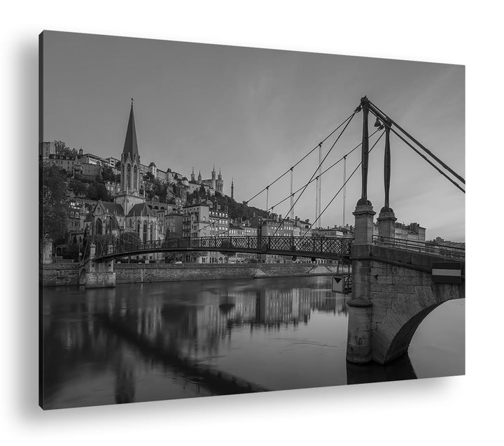 deyoli Kirche in Budapest Format: 80x60 cm Effekt: Schwarz/Weiss als Leinwandbild, Motiv fertig gera