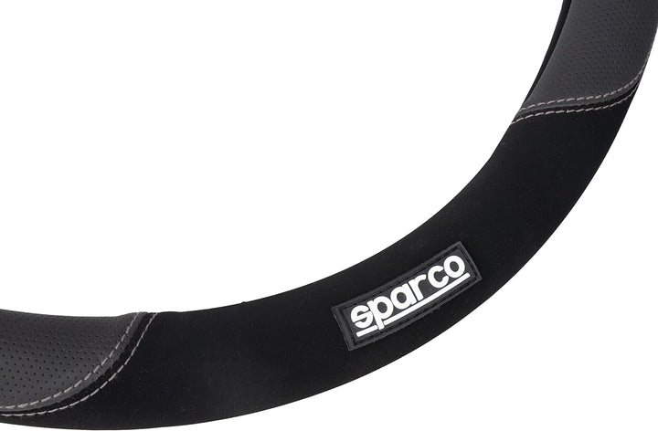 Sparco Lenkradbezug S122 Schwarz in Wildleder + PVC, SPCS122BK, S122 SCHWARZ