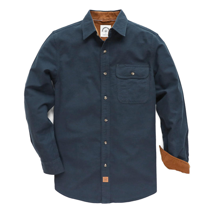 Dubinik® Flanellhemd Herren Kariert Flanellhemden Langarm Casual Button Down Freizeithemd Mit Brustt