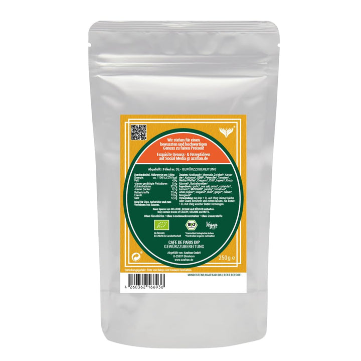 Azafran Bio Cafe de Paris Gewürz für Butter oder Sauce, Dip Gewürzzubereitung 1kg 1 kg (1er Pack), 1