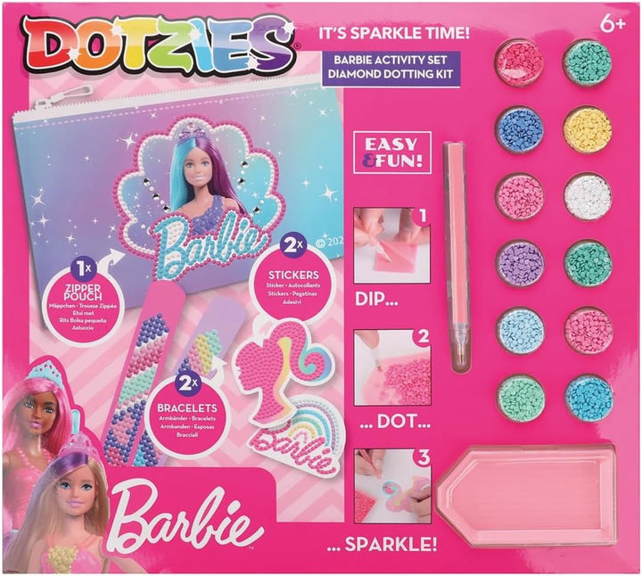 DIAMOND DOTZ DOTZIES 2592869 Original 5D Diamond Painting Set, Barbie, DIY Kreativ-Mal-Kit für Diama