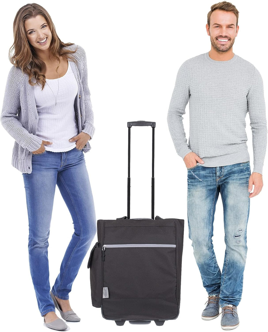 Alessandro Einkaufsroller EInkaufsroller Shoppingtrolley Einkaufstrolley (12895 Black Uni),