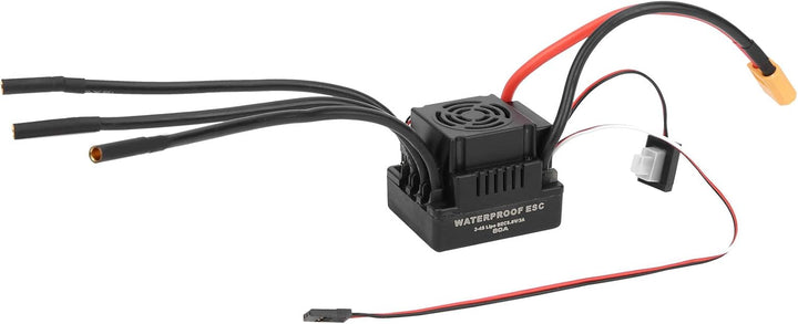 VGEBY 80A RC Car Brushless ESC Waterproof Brushless ESC Electric Speed Controller with XT60 Plug for
