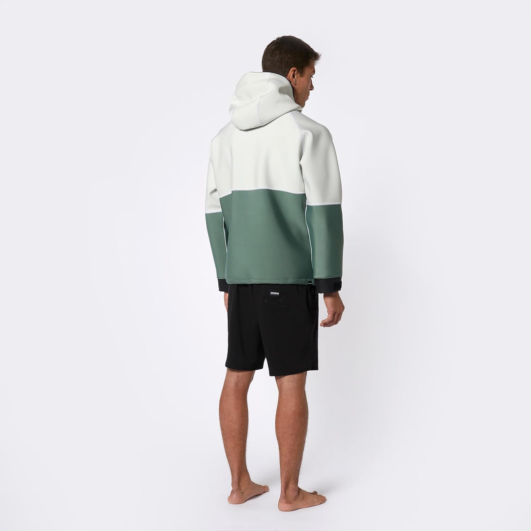 Mystic 2023 Fury Hoodie 3/2mm Neoprene Hoody - Dark Olive S Beige, S Beige
