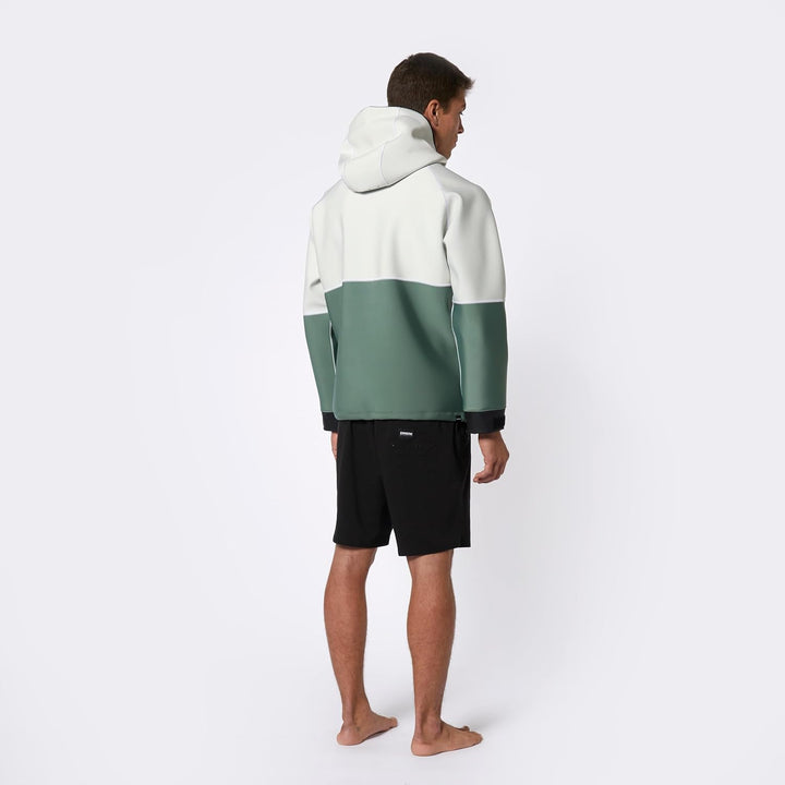 Mystic 2023 Fury Hoodie 3/2mm Neoprene Hoody - Dark Olive S Beige, S Beige