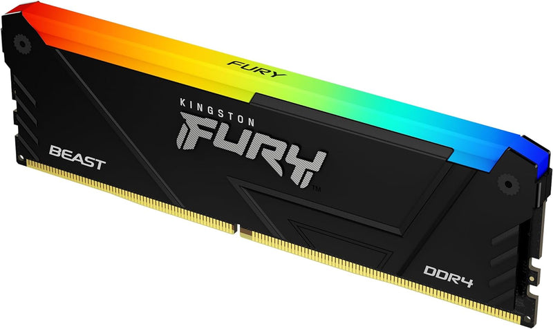 Kingston FURY Beast RGB 16GB 3600MT/s DDR4 CL18 DIMM PC Arbeitsspeicher KF436C18BB2A/16 16GB Einzeln