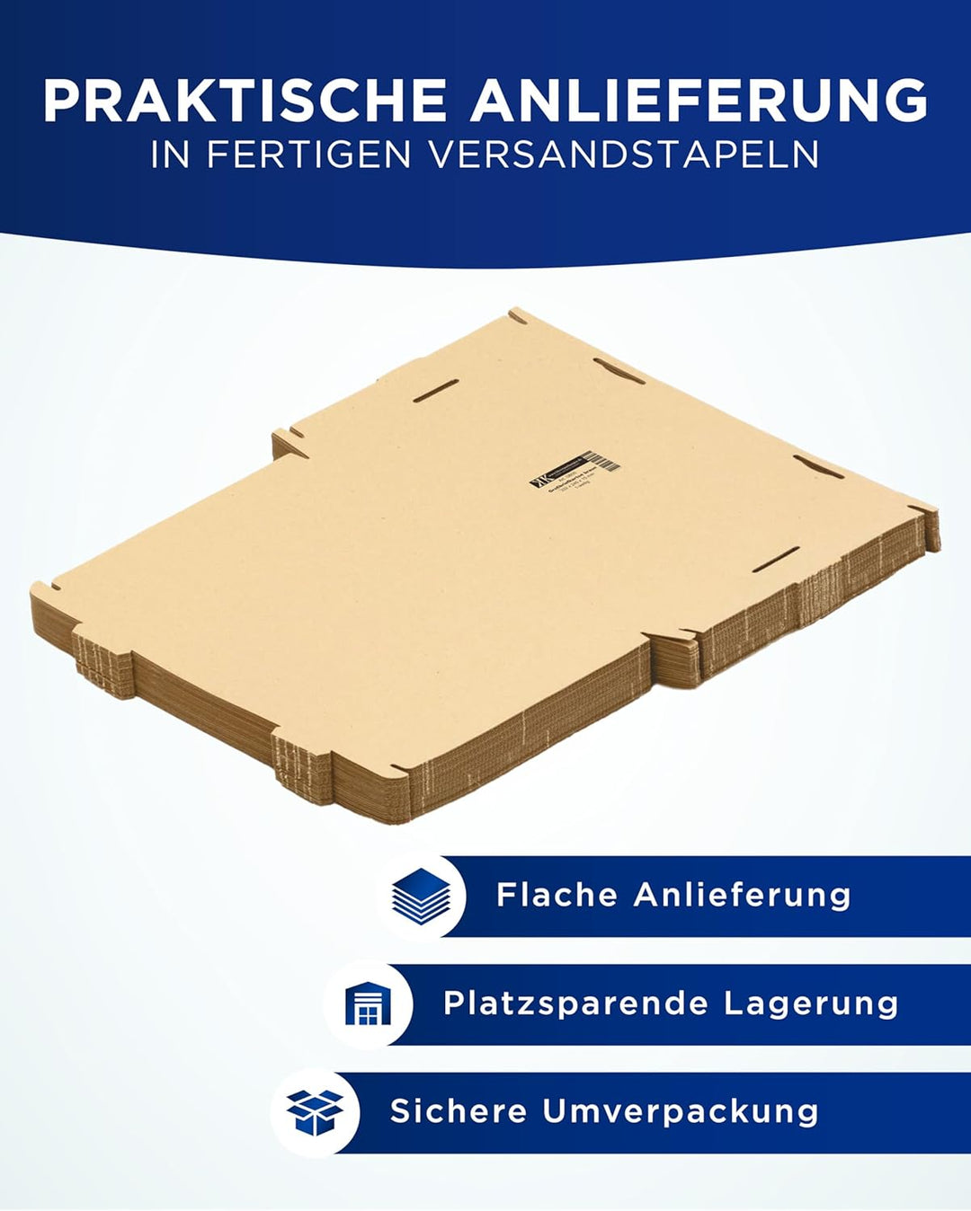 KK Verpackungen 100 x Grossbriefkartons DIN A4 für die Post 332 x 245 x 15 mm Braun