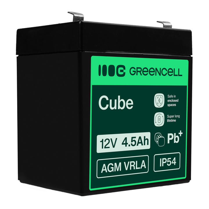 Green Cell® AGM 12V 4,5Ah Akku Vlies Batterie VRLA Blei Batterie Bleiakku Ersatzakku Akkubatterie Ve