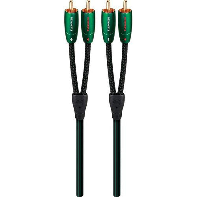 Audioquest Evergreen Stereokabel mit 4 RCA-Steckern, 0,6 m 0,6 m Einzelbett, 0,6 m Einzelbett