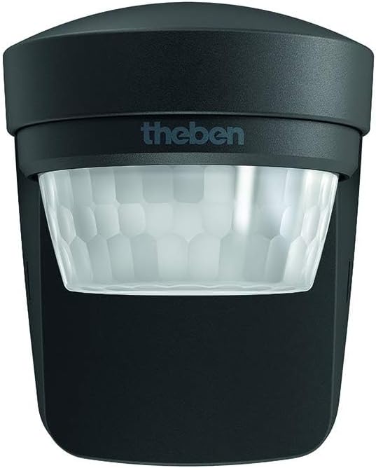 Theben theLuxa S150 BK Bewegungsmelder mit 150° Erfassungswinkel für den Aussenbereich, schwarz (101