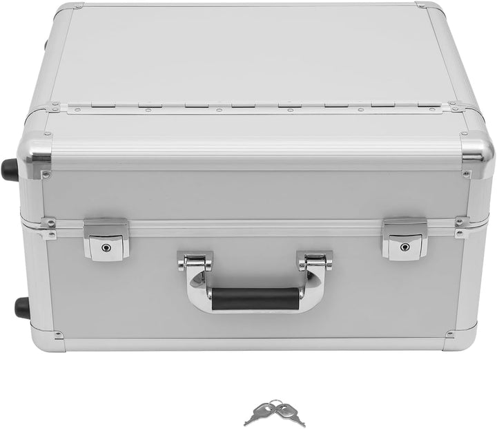 Robuster Aluminium Businesskoffer mit Rollen, 30 kg Traglast - Kompakter Aktenkoffer & Pilotenkoffer