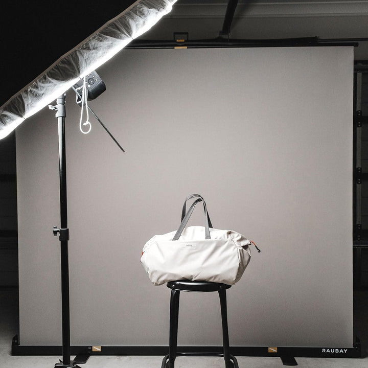 【Breiterer Stil】 RAUBAY 200x200cm Grosser zusammenklappbarer Grau Hintergrund Gray Screen, tragbarer