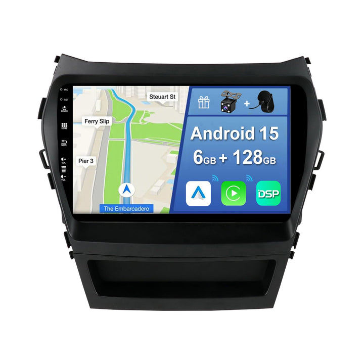 [6GB+128GB] Android 14 Autoradio für Hyundai IX45 Santa Fe 2013-2018-[Integriertes CarPlay/Android A