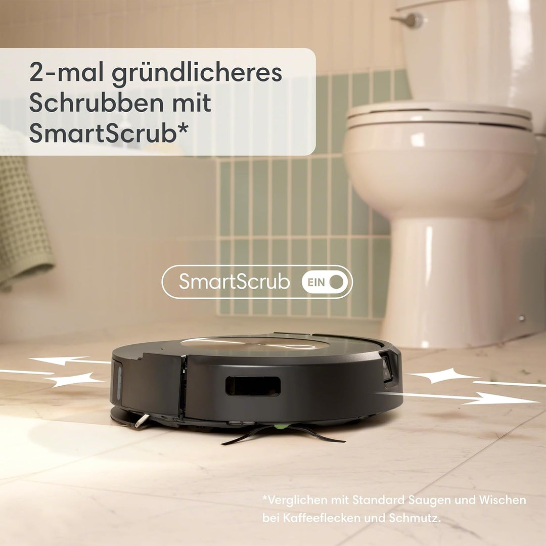 iRobot Roomba Combo j9+ Saug- und Wischroboter mit autom. Absaug-/Nachfüllstation, Kartierung, Preci