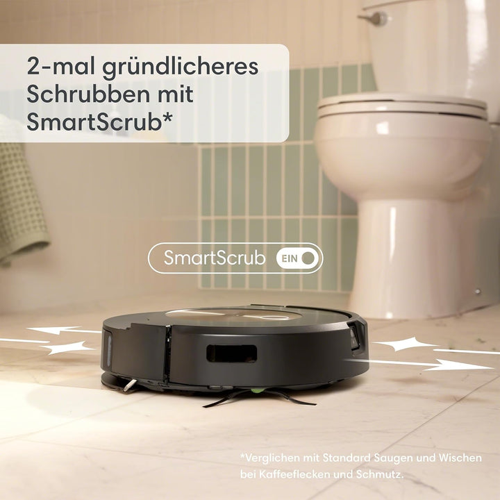 iRobot Roomba Combo j9+ Saug- und Wischroboter mit autom. Absaug-/Nachfüllstation, Kartierung, Preci