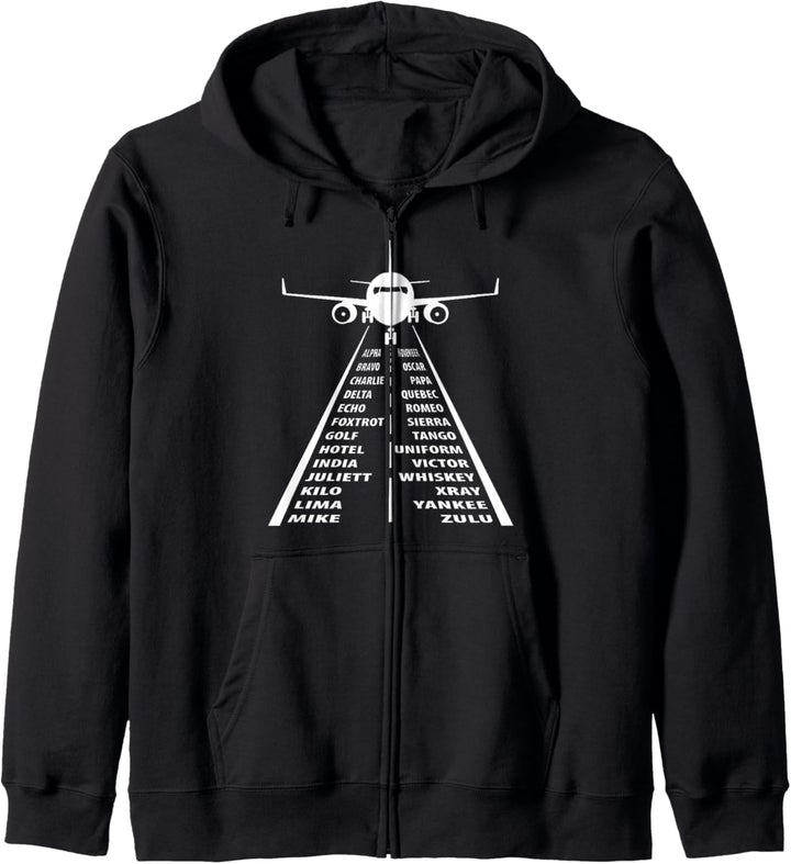 Nato Alphabet Design für Fluglotse - Pilotenausbildung Kapuzenjacke