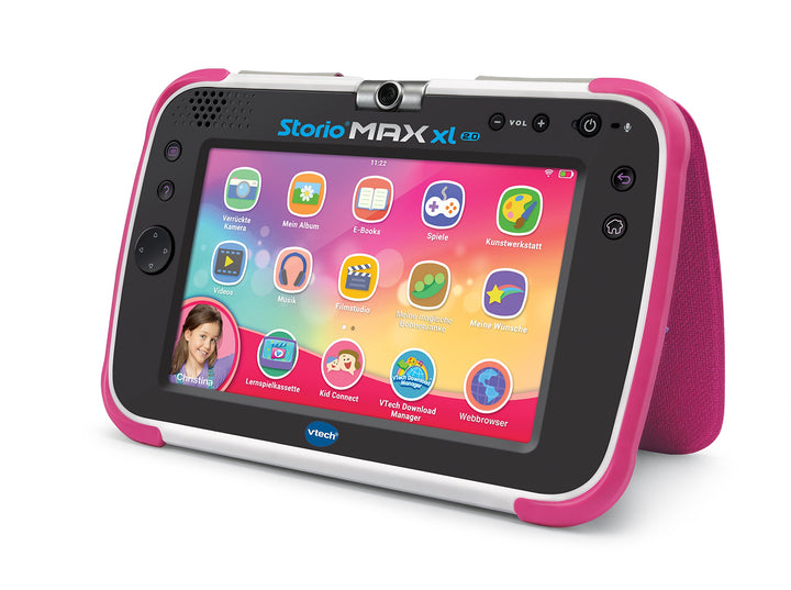 Vtech 80-194654 Storio MAX XL 2.0 Lerntablet Tablet für Kinder Kindertablet, Rosa, Deutsch Version R