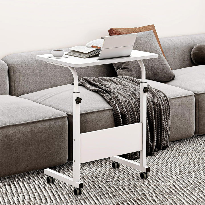sogesfurniture 80cm Verstellbarer mobiler Betttisch, tragbarer Laptop-Computer-Ständer Schreibtische