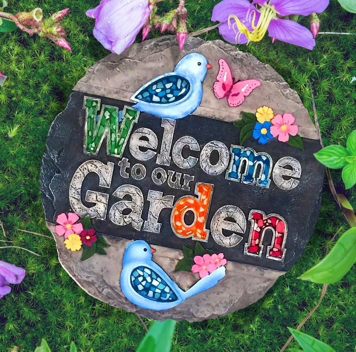 Spoontiques – Gartendekoration – Marienkäfer-Trittstein – Dekostein für Garten, Marienkäfer