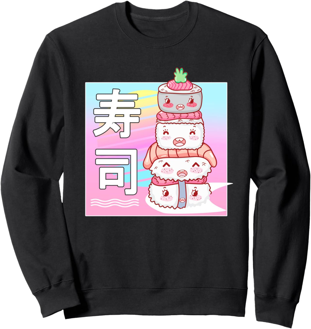Japanisches japanisches Kawaii-Pastell-Design im Retro-Stil Sweatshirt