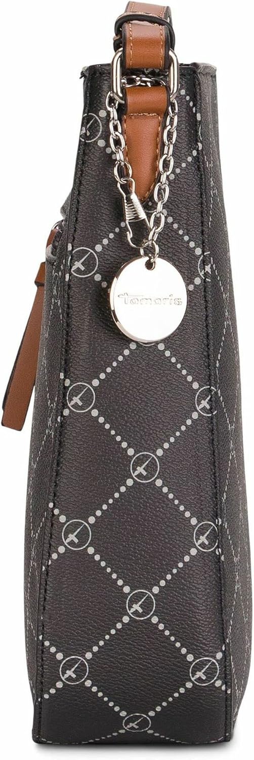 Tamaris Umhängetasche TAS Anastasia 30103 Damen Handtaschen Karo Einheitsgrösse Black 100, Einheitsg