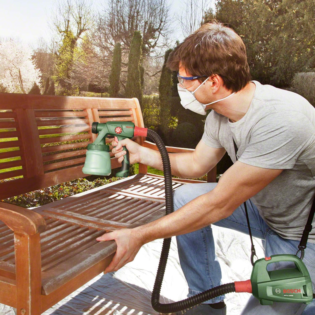 Bosch Home and Garden elektrisches Farbsprühsystem PFS 1000 (für Holzfarbe, im