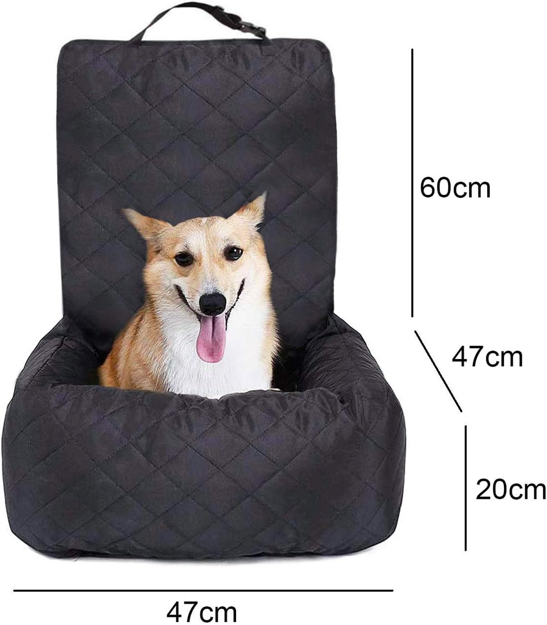 Ferocity Hundesitz Hunde Autositz für Kleine Mittlere Hunde, Autoschondecke Robust für Rückbank & Vo