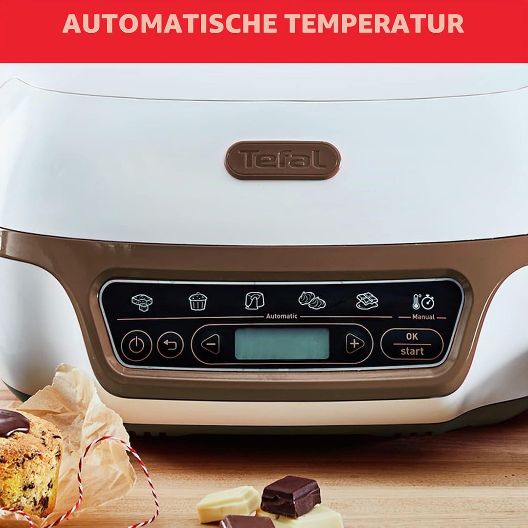 Tefal Cake Factory Smart-Kuchenmaschine, Gerät, Backen, Backen, Brotmaschine, Muffins, 4 Formen, 5 P