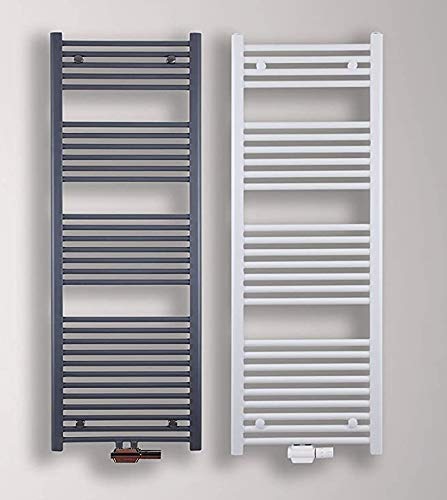 MC Heat Premium Badheizkörper (500x1400 mm Weiss) - Handtuchheizkörper - Handtuchwärmer mit Mittelan