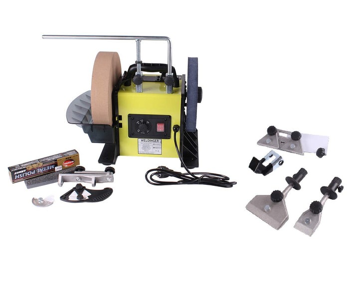 Set WELDINGER Nass-Schleifsystem NSM 250 vario + Haushaltsset HHS-22 (Schleifgerät Nassschleifer) 5