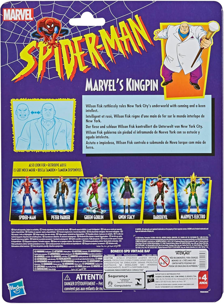 Hasbro Marvel Legends Series 15 cm grosse Marvel‘s Kingpin Action-Figur, Vintage Collection