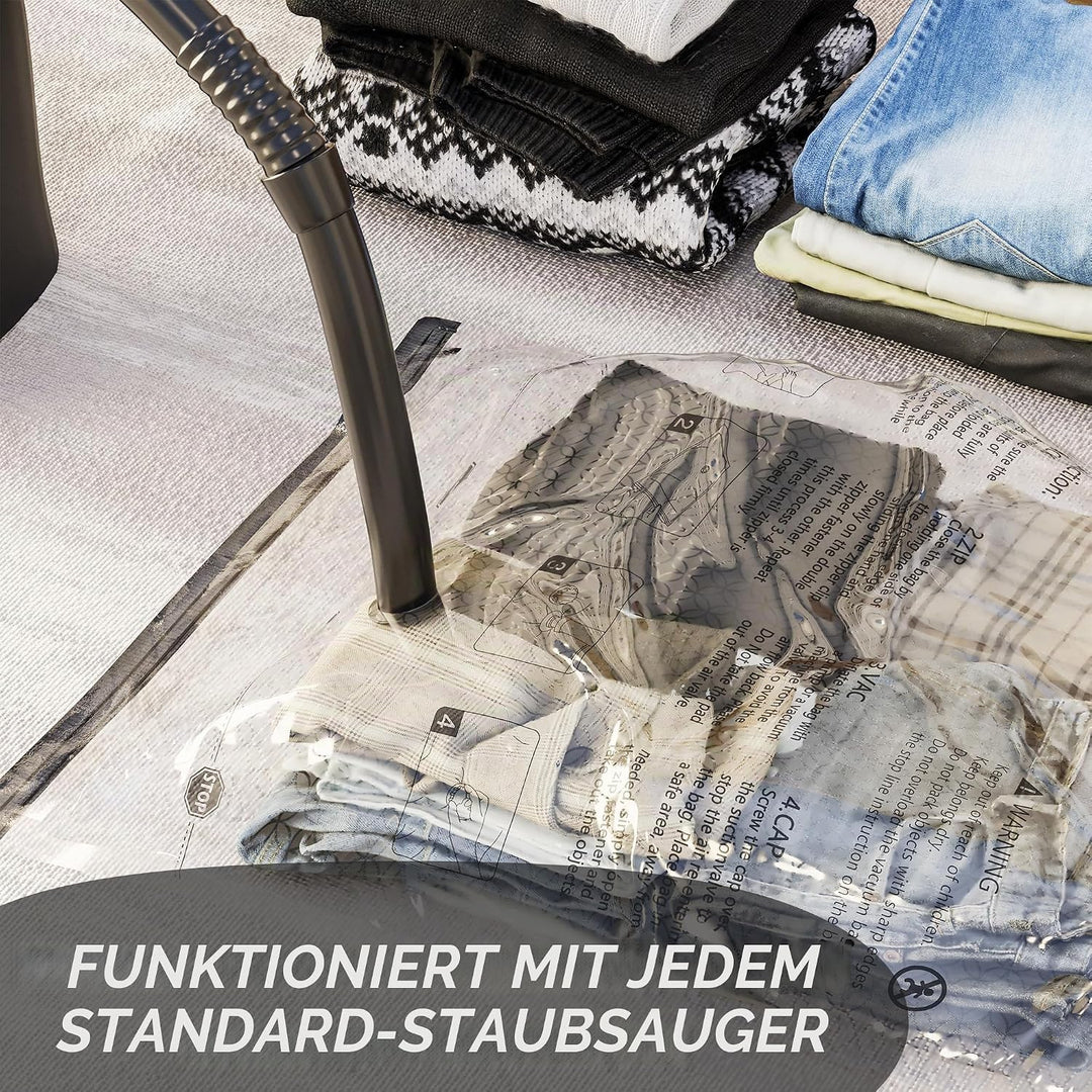 SpaceAid Vakuum-Aufbewahrungsbeutel, platzsparend, Kompressionsbeutel für Bettdecken, Decken, Kissen