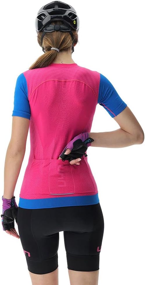 UYN Damen T-shirt-o102291 T-Shirt S Magenta/Cyan, S Magenta/Cyan