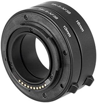 Khalia-Foto Automatik-Makro-Zwischenringe Extension Tube für Sony E-Mount Kameras, Meike MK-S-AF3B K