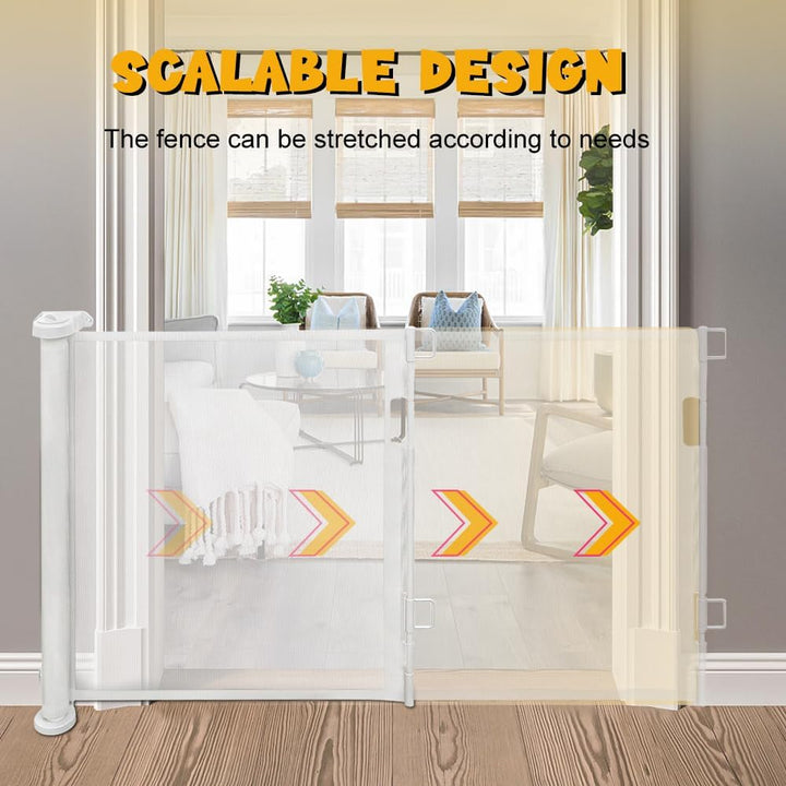 homewell 150cm Treppenschutzgitter Ausziehbare für Babys, Türschutzgitter, Türschutz für Treppen/Tür
