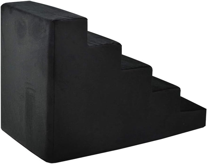Hundetreppe 50 cm hoch | Katzentreppe Haustiertreppe | 5 Stufen | Hunde Katzen Haustier | für Bett u