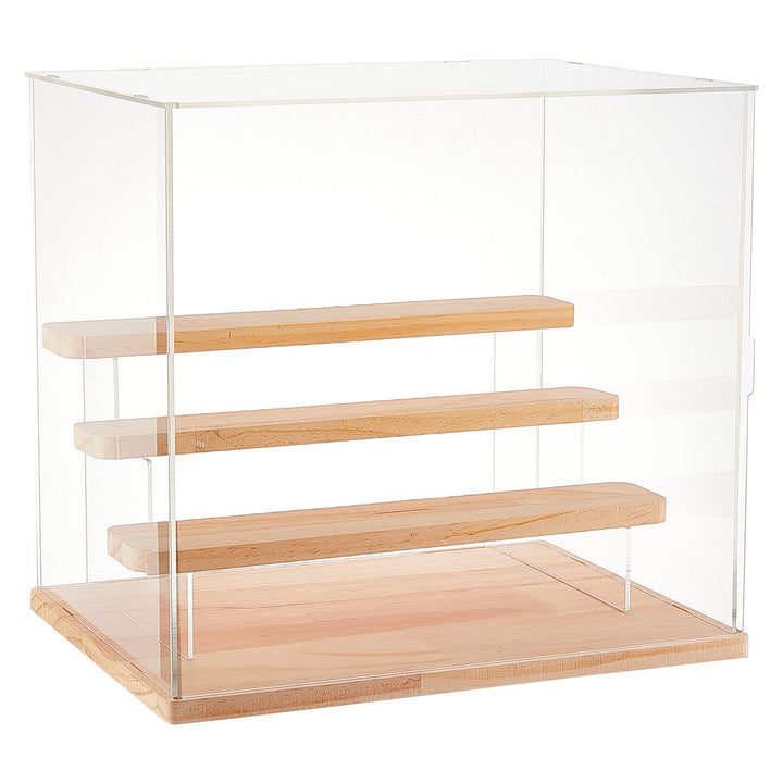 NBEADS 3 Stufen Transparentem Acryl Vitrine, Klar Figuren Display Boxen Arbeitsplatten Box Aufbewahr