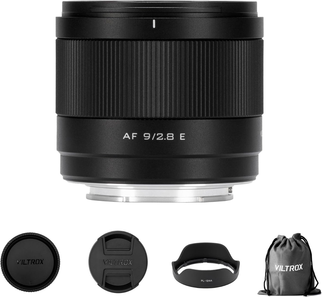 VILTROX 9 mm F2.8 E Objektiv für Sony E, Autofokus Weitwinkel APS-C Prime Objektiv, kompatibel mit S